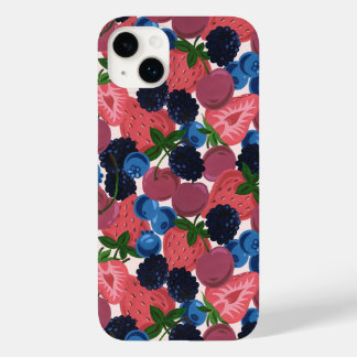 Cute Berry Patterned Case-Mate iPhone 14 Plus Case