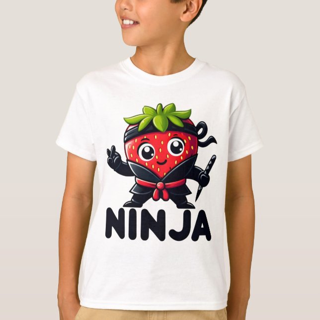 Cute Berry Sneaky Ninja T-Shirt (Front)