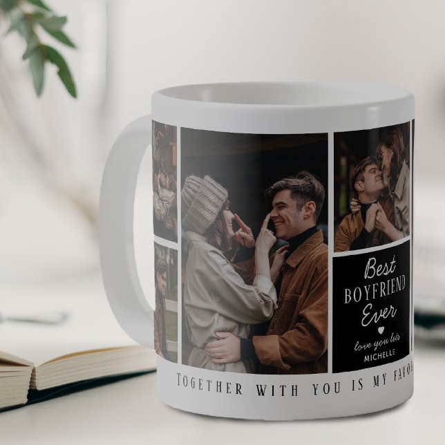 Cute Best 'Boyfriend' Ever 7 Photo Collage  Coffee Mug (Creator Uploaded)
