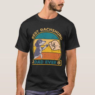 Cute Best Dachshund Dad Dog T-Shirt
