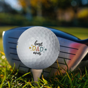 Cute Best Dad Ever Golf Balls