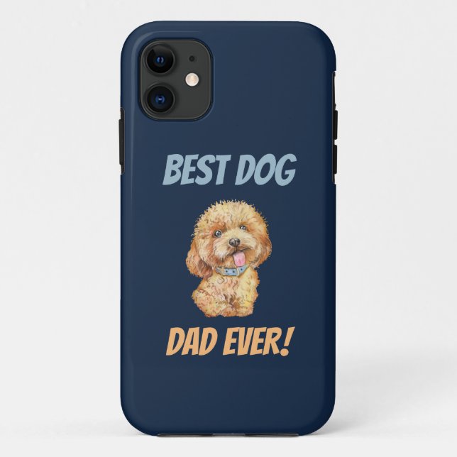 Cute Best Dog Dad Ever  Case-Mate iPhone Case (Back)