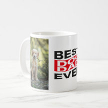 Cute Best Dog Dad Ever Pet 2 Photo Custom