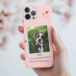 Cute Best Dog Mum Dog Photo Pink iPhone 16 Pro Case