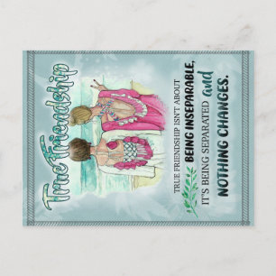 Cute Best Friend Gift, Funny Friendship Day Gifts Announcement Postcard
