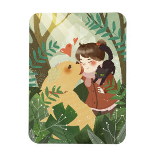 Cute Best Friends Magnet