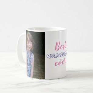 Cute Best Grandma Ever Custom Photo Coffee Mug