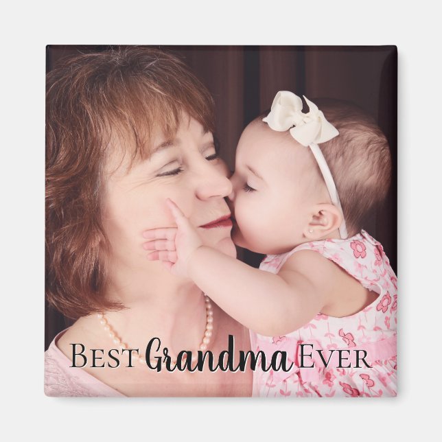 Cute Best Grandma Mamaw Nana Ever Photo Magnet (Front)