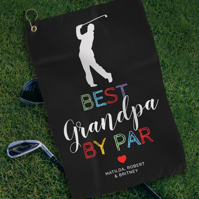 Cute Best Grandpa By Par Golf Towel (Creator Uploaded)