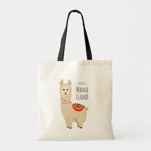 Cute "Best Mama Llama" award Tote Bag