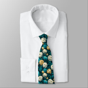 Cute Best Man Ranunculus Floral Tie