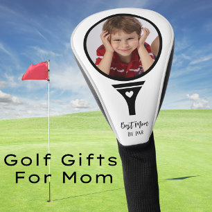 Cute Best Mum By Par Black and White  Golf Head Cover