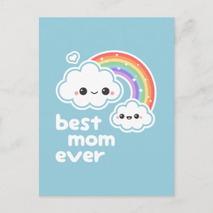 Cute Best Mum Ever Postcard