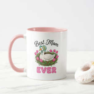 Cute best Mum ever word art Mug