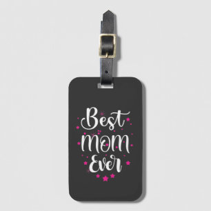 Cute Best Mum Text And Little Stars Luggage Tag