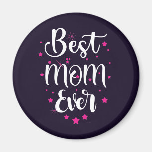 Cute Best Mum Text And Little Stars Magnet