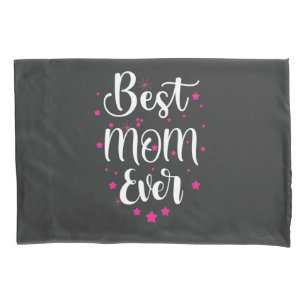 Cute Best Mum Text And Little Stars Pillowcase