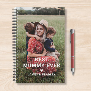Cute Best Mummy Ever Heart Mother's Day Photo Planner