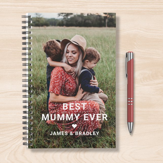 Cute Best Mummy Ever Heart Mother's Day Photo Planner (Creator Uploaded)