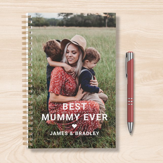 Cute Best Mummy Ever Heart Mother's Day Photo Planner (Creator Uploaded)