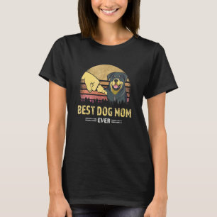 Cute Best Rottweiler Mum Ever Proud Vintage Rottie T-Shirt