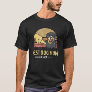 Cute Best Rottweiler Mum Ever Proud Vintage Rottie T-Shirt