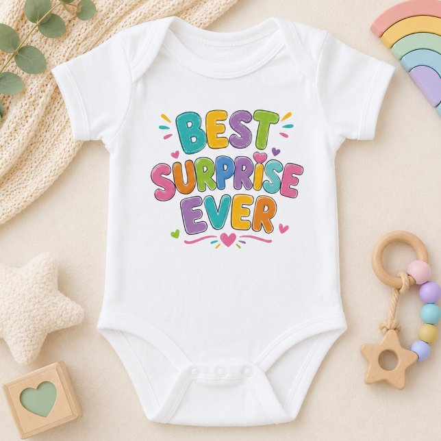 Cute Best Surprise Ever Baby Bodysuit (Creator Uploaded)