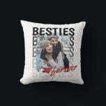 Cute Besties Forever Typography Keepsake Cushion<br><div class="desc">Cute Besties Forever Typography Keepsake Throw Pillow</div>