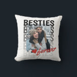 Cute Besties Forever Typography Keepsake Cushion<br><div class="desc">Cute Besties Forever Typography Keepsake Throw Pillow</div>