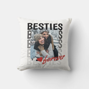 Cute Besties Forever Typography Keepsake Cushion