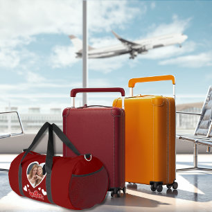 Cute Besties Heart Photo, BFF, friend,Personalised Duffle Bag