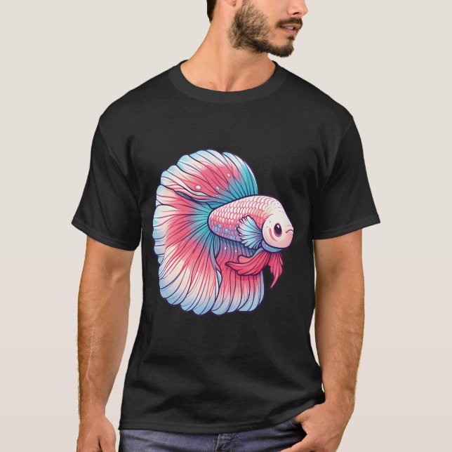 Cute Betta Fish T-Shirt (Front)