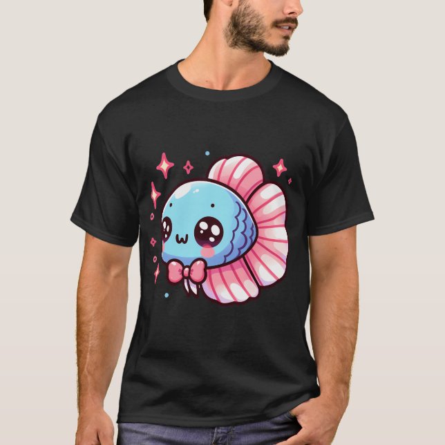 Cute Betta Fish T-Shirt (Front)