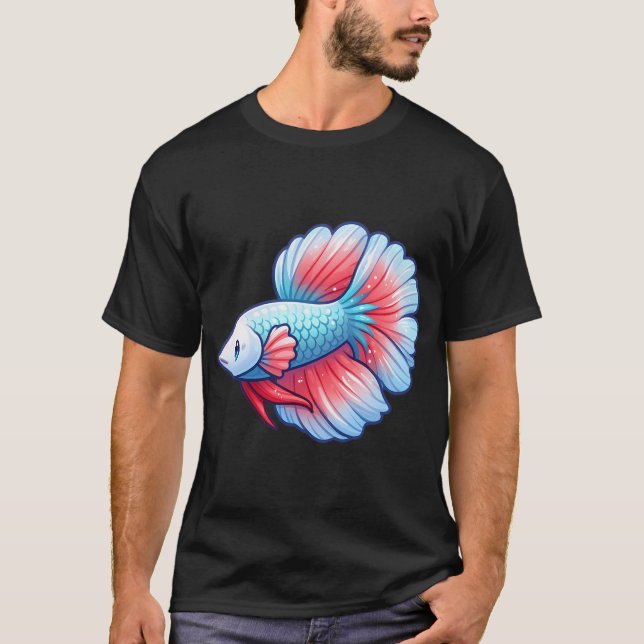 Cute Betta Fish T-Shirt (Front)