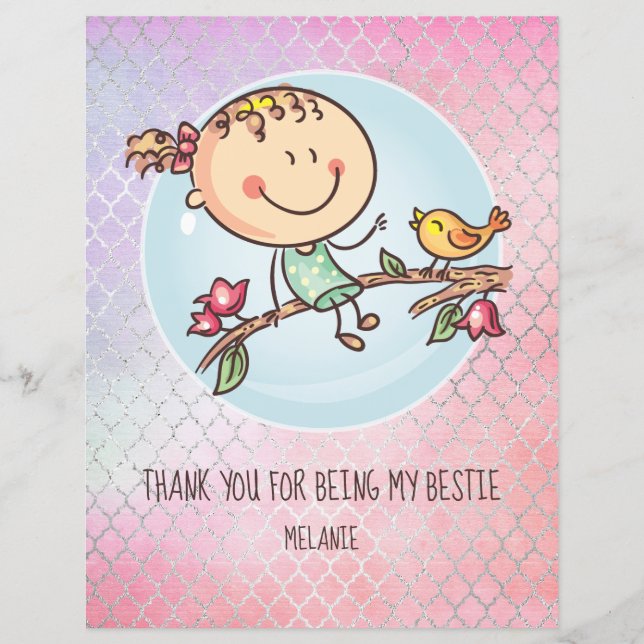 Cute BFF Besties Kawaii Gifts for Girls Friends (Front)