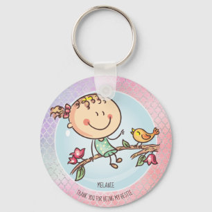 Cute BFF Besties Kawaii Gifts for Girls Friends Key Ring