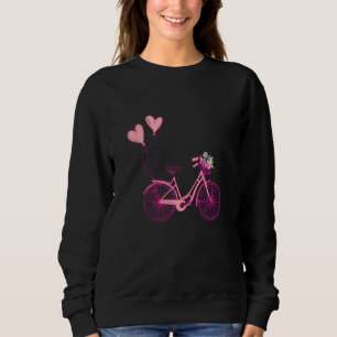 Cute Bicycle Cyclist Girls Women Cycling Sport Bic Sweatshirt