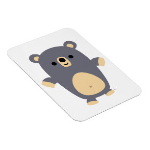 Cute Big Blue Cartoon Bear Flexible Magnet