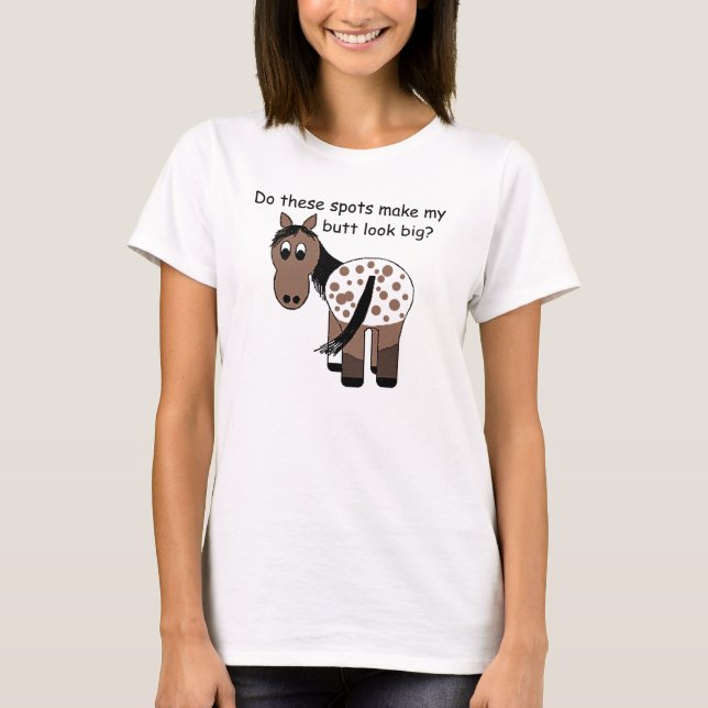 Cute Big Butt Appy Blanket Appaloosa Horse T-Shirt (Front)