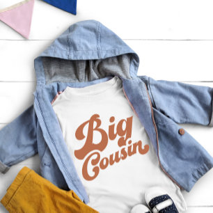 Cute Big Cousin Brown Matching Family Baby T-Shirt