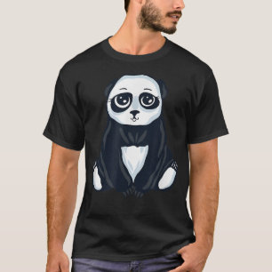Cute Big Eyes Panda Bear  T-Shirt