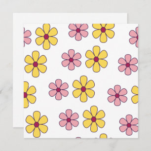 Cute big flowers pattern