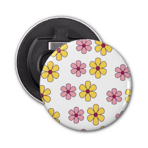 Cute big flowers pattern bottle opener