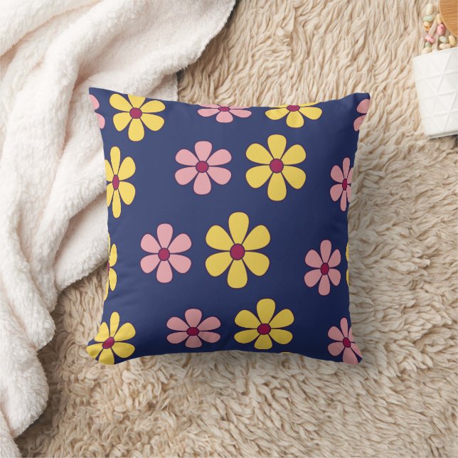 Cute big flowers pattern cushion (Blanket)
