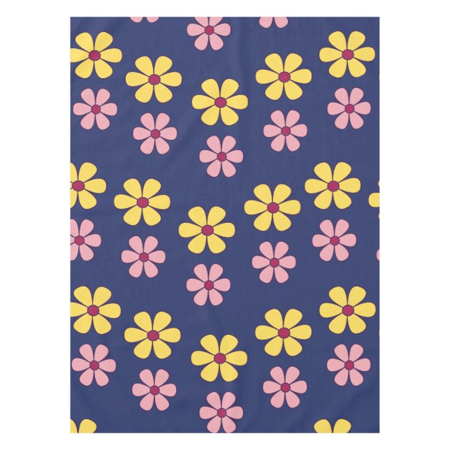 Cute big flowers tablecloth (Front)