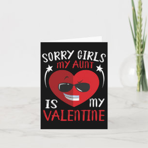 Cute Big Heart Face Sorry Girls My Aunt Is My Vale Card