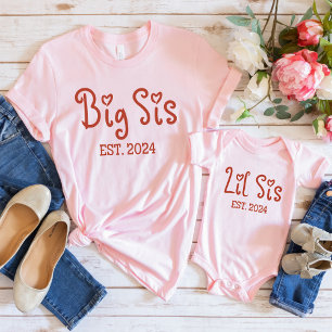 Cute Big Sis 2024 Shirt   Retro Big Sister 