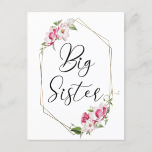 Cute Big Sister Postcard