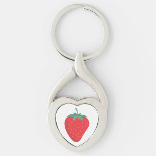 Cute Big Strawberry Keychain