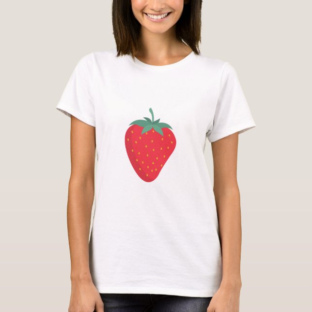 Cute Big Strawberry T-Shirt  (Front)